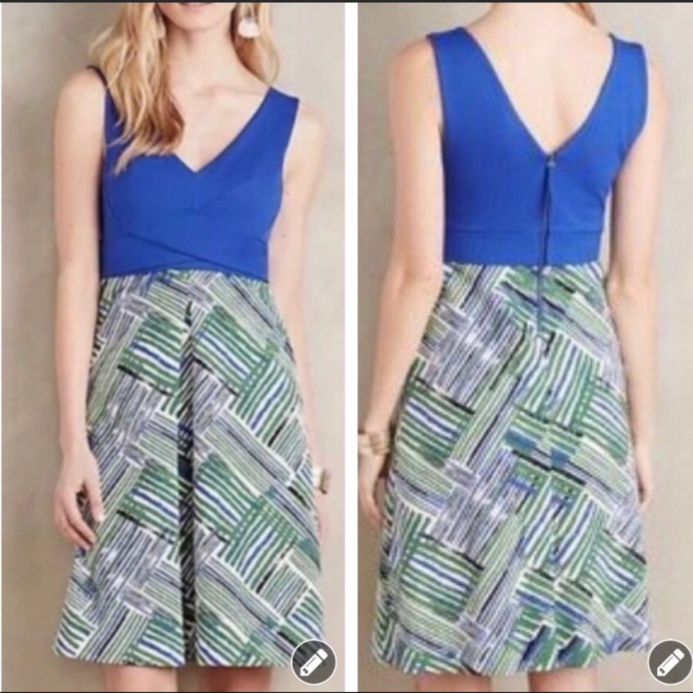 Anthropologie HD in Paris Sleeveless Knee Length A-line Dress